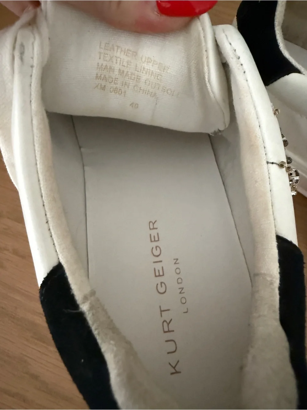 Kurt Geiger Laney Eye embellished platform sneaker Sz 40 - Picture 5 of 8